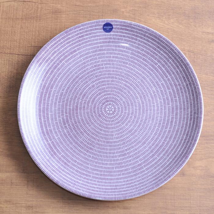 アラビア arabia Avec 24h アベック プレートフラット 26cm パープル 北欧 食器 北欧食器 皿 お皿 プレゼント 並行輸入品 送料無料 | ARABIA | 01