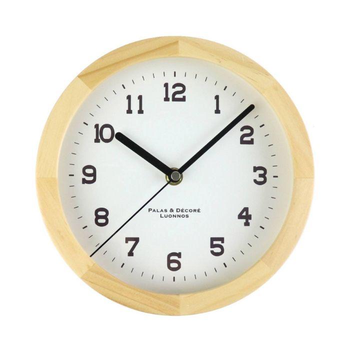 パラデック スタンド&ウォールクロック M NT EIN-200 時計 壁 掛け時計 木製 おしゃれ 置時計 クロック インテリア オシャレ ナチュラル ブラウン | 