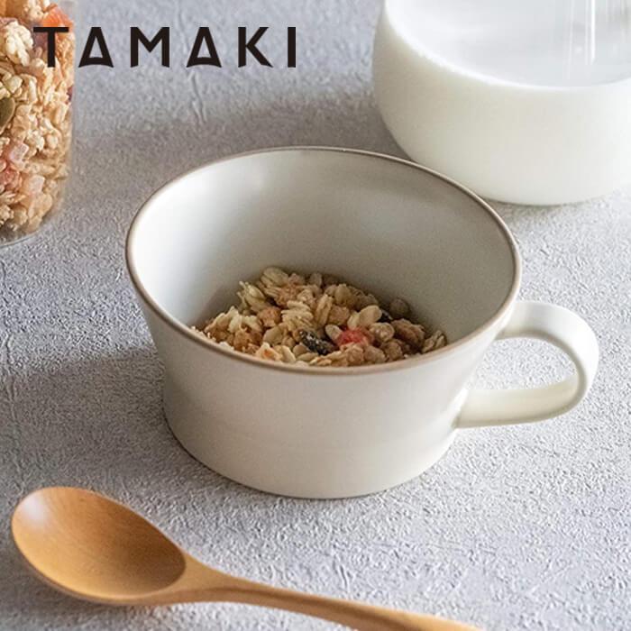 丸利玉樹利喜蔵商店 エッジライン スープカップ 350ml ベージュ T-788387 TAMAKI  マグカップ コップ 食器 | 