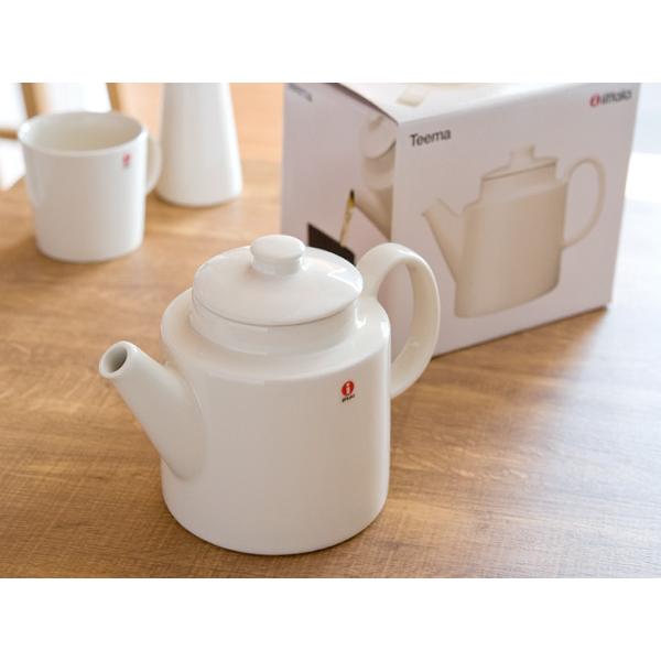 iittala/イッタラ TEEMA ティーマ ティーポット 1.0L 北欧 【iittala】（018495）＜ホワイト＞ 送料無料の画像