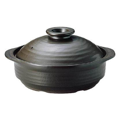 IH サーマテック 土鍋 ブラック 9号 | 