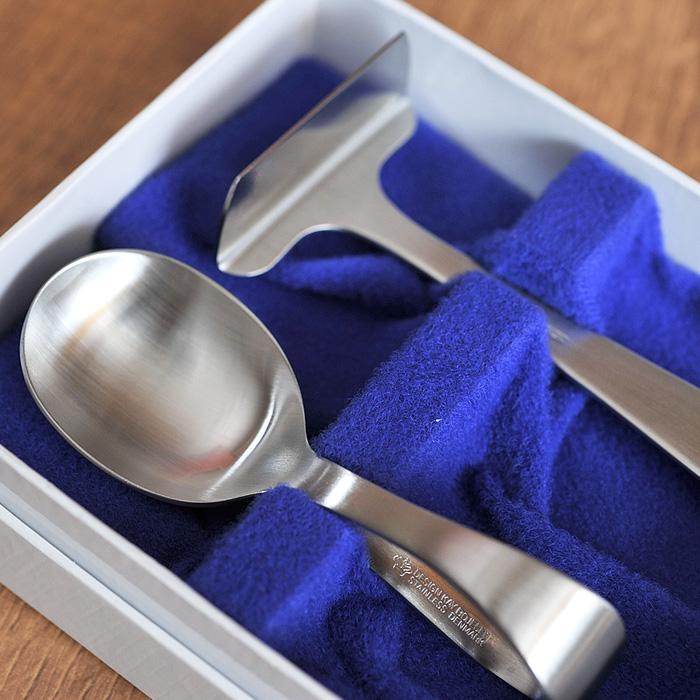 カイボイスン Grand Prix ベビー ( つや消し ) 2pcセット [ Kay Bojesen カトラリー ステンレス ギフトセット 食器 洋食器 ブランド食器 北欧 ] | KAY BOJESEN DENMARK | 01