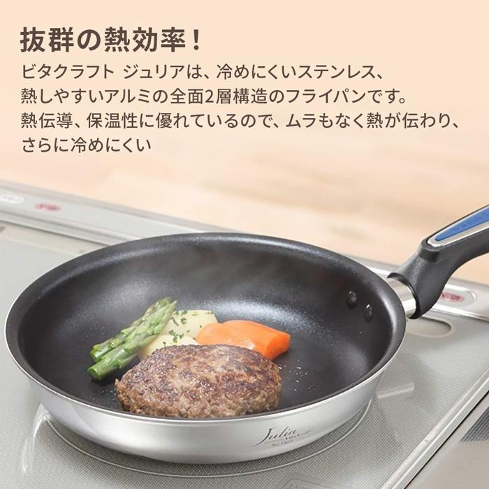 フライパン 5点 セット ビタクラフト ジュリア IH対応 ガス火 フライパン 5点 セット ビタクラフト ジュリア IH対応 ガス火