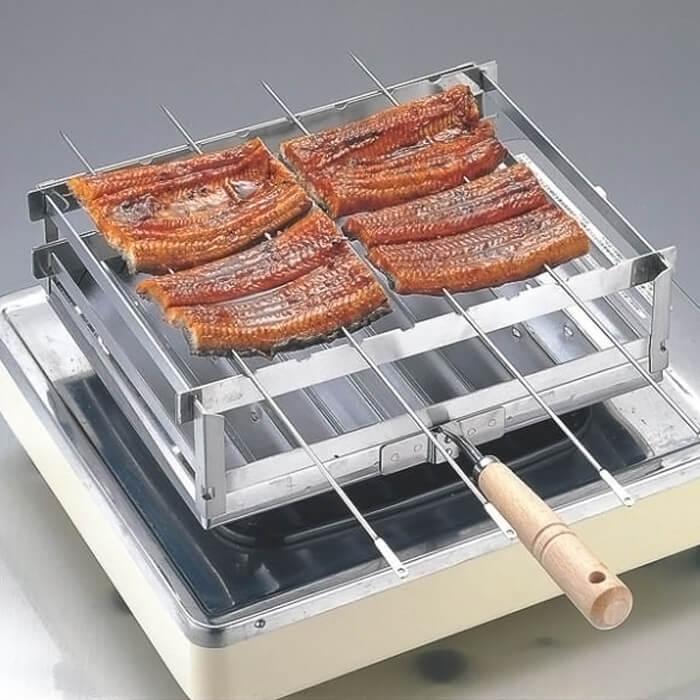 kan 焼上手 片手 スタンド付 魚焼き 魚焼 あぶり焼き 魚焼き器 焼き