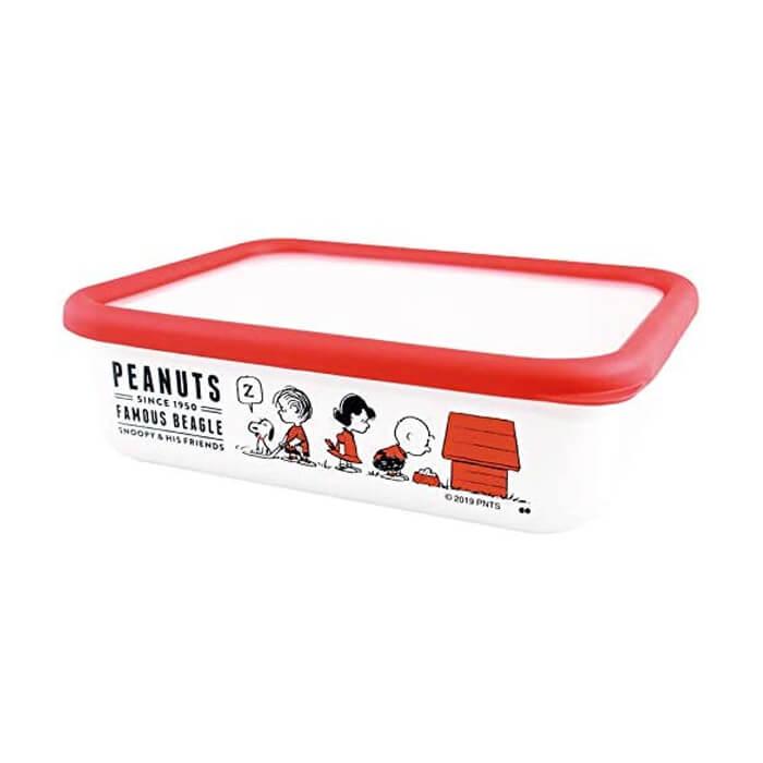 大西賢製販 PEANUTS SNOOPY(スヌーピー) ホーロー 保存容器 RED Lサイズ PD-2610 | 