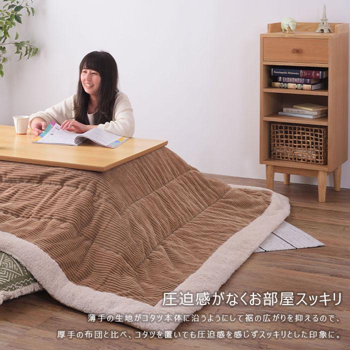 こたつ布団 薄掛け コタツ布団 正方形 KK-141BE ベージュ 正方形 190×190 防寒 シープボア こたつ用品 こたつ 掛け布団 東谷 送料無料 |  | 04