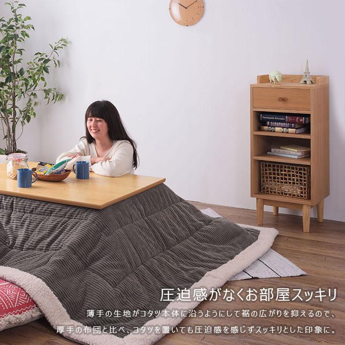 こたつ布団 薄掛け コタツ布団 正方形 KK-141GY グレー 正方形 190×190 防寒 シープボア こたつ用品 こたつ 掛け布団 コタツ布団 東谷 送料無料 |  | 04