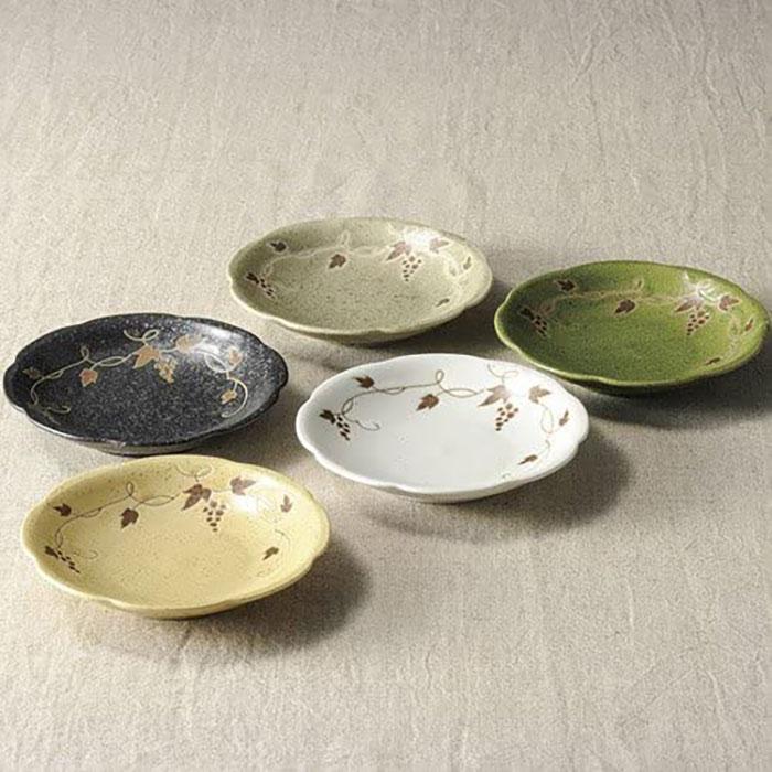 食器 皿 前畑 つたぶどう 取皿揃 29680 和皿 5枚 セット |  | 01