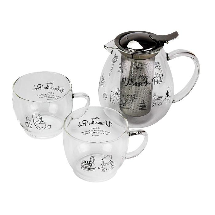ディズニー Disney くまのプーさん 耐熱ガラス ティーポット グラス