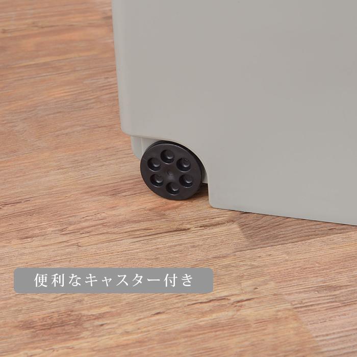 フタ付き ゴミ箱 30リットル 日本製 選べる3色 ダストボックス ごみ箱 30L 幅24cm 高さ53cm キャスター付 スリム コンパクト カウンター下 分別 送料無料 |  | 02