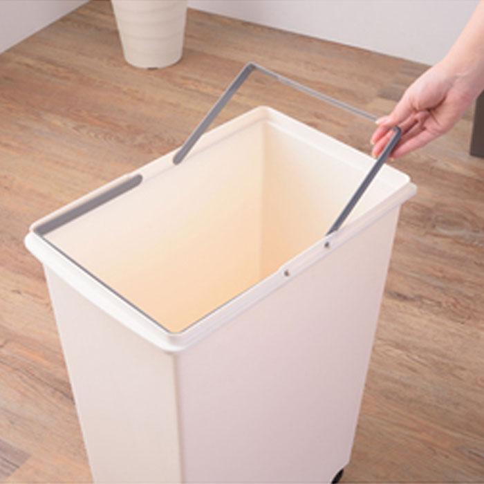 フタ付き ゴミ箱 30リットル 日本製 選べる3色 ダストボックス ごみ箱 30L 幅24cm 高さ53cm キャスター付 スリム コンパクト カウンター下 分別 送料無料 |  | 06