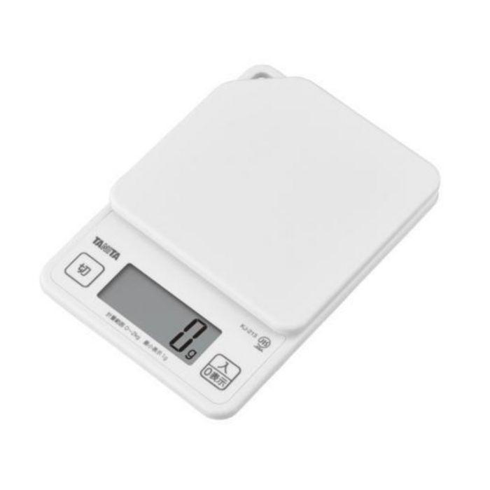 タニタ KJ-213-WH(ココナッツホワイト) Dクッキングスケール 2kg はかり 重さ グラム 調理器具 キッチン用品 ツール シンプル | 