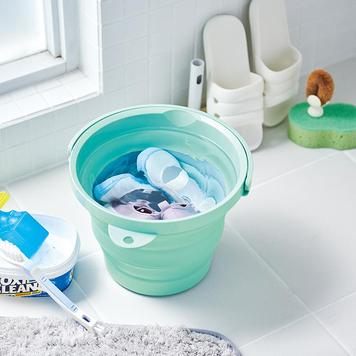 ソフトバケツ 8L 日本製 伊勢藤 8型 I-484 日本製 Iseto くすみカラー 8リットル バケツ 折りたたみ 折りたためる つけ置き 柔らかい ソフトタイプ |  | 01