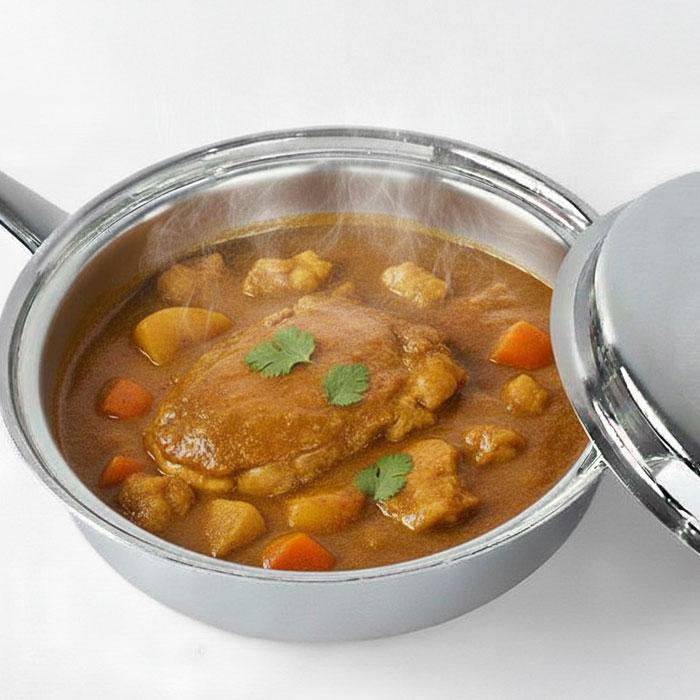 ビタクラフト ファイブフライパン 24.5cm ステンレス 蓋付き 無水調理 ステンレス VitaCraft メーカー10年保証 |  | 03