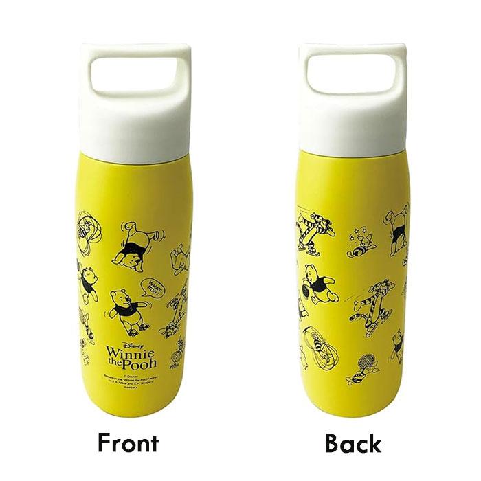 くまのプーさん ステンレスボトル 450ml D-WP35 52950 前畑  Disney ディズニー キャラクター 水筒 真空 ハンドル付き 送料無料 | Luxe（前畑） | 02