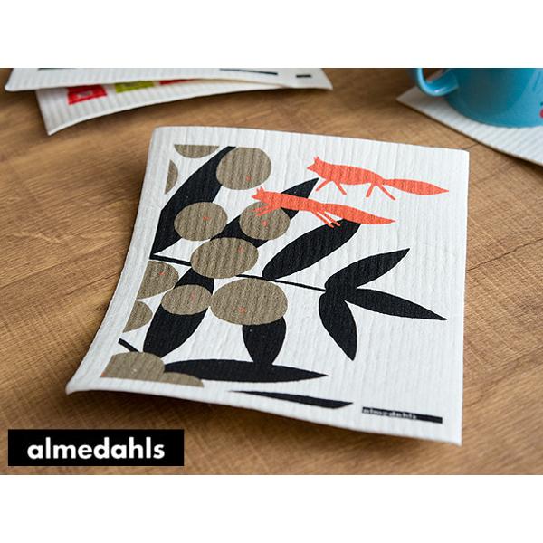 《6点までメール便可能》Almedahls/アルメダールス　スポンジワイプ 【スウェーデン/北欧雑貨】（70664）＜キツネとブドウ/オリジナル＞ | 