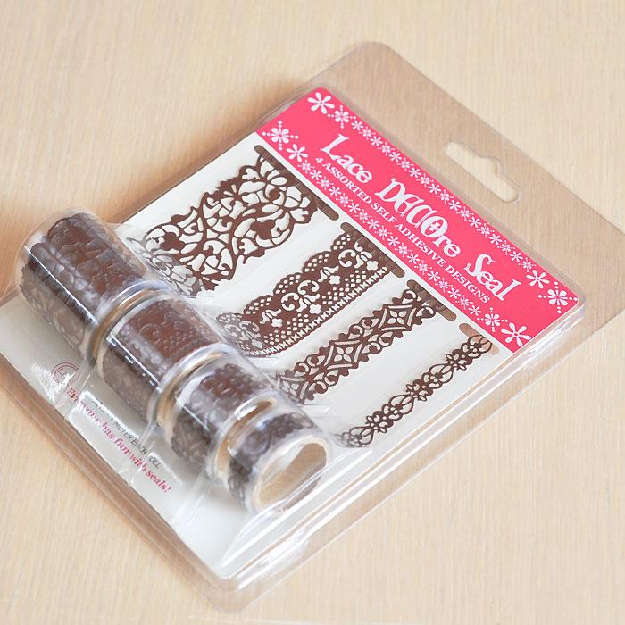 L.Fact　レース デコレート シール アンティーク（479DSA）＜ブラウン＞ | 