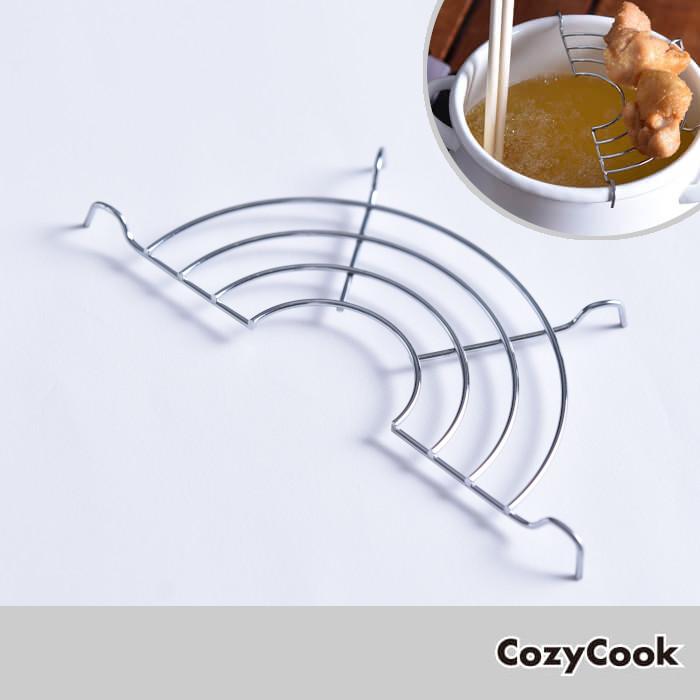 【4個までメール便可能】コージークック ホーロー ミニ天ぷら鍋 16cm 用 網 交換用 | 