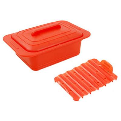 VIV ヴィヴ シリコンスチーマー Uno ウノ （スチームトレイ付き）（59627）＜パプリカレッド＞ | 