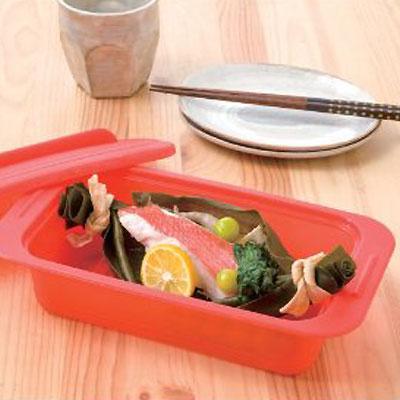 VIV/ヴィヴ　シリコンスチーマー　 Due/デュエ （スチームトレイ付き）（59617）＜パプリカレッド＞ |  | 01