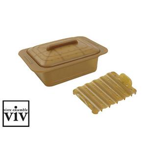 VIV/ヴィヴ　シリコンスチーマー　 Uno/ウノ （スチームトレイ付き）（59631）＜マロンブラウン＞ | 