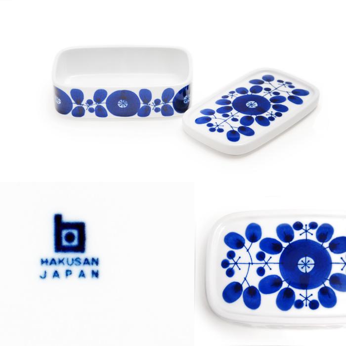 白山陶器 波佐見焼 ブルーム バターケース 【 BLOOM 波佐見焼 hakusan バターディッシュ 保存容器 和食器 洋食器 】 | 白山陶器 | 01