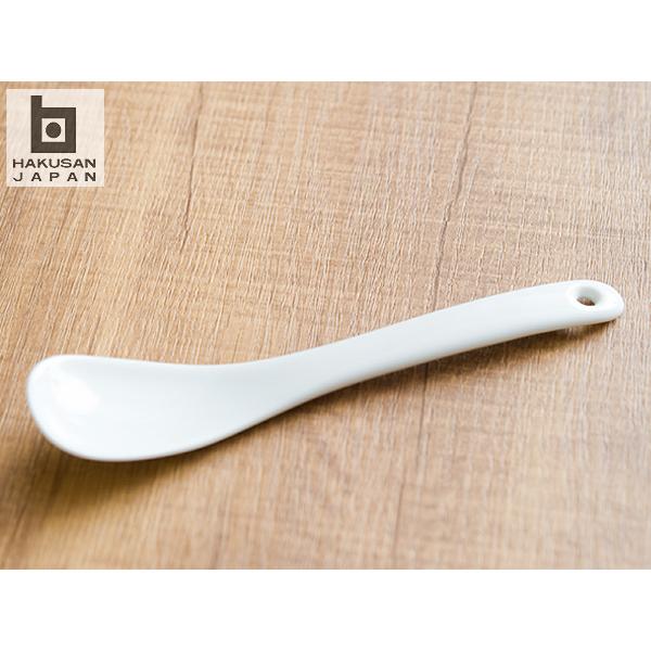 白山陶器 デザートスプーン＜白磁＞ 【 HAKUSAN 和食器 】 | 白山陶器