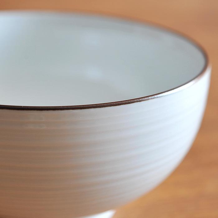 白山陶器 白磁千段 5寸 深めん丼 【 HAKUSAN 和食器 どんぶり めん 森正洋デザイン 】 | 白山陶器 | 01