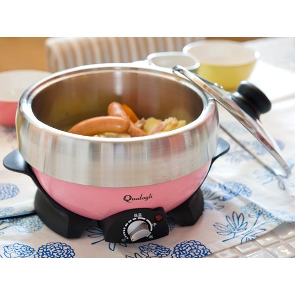 36％OFFカラー電気グリル鍋（DGN-801N CPK）＜ピンク＞ | 