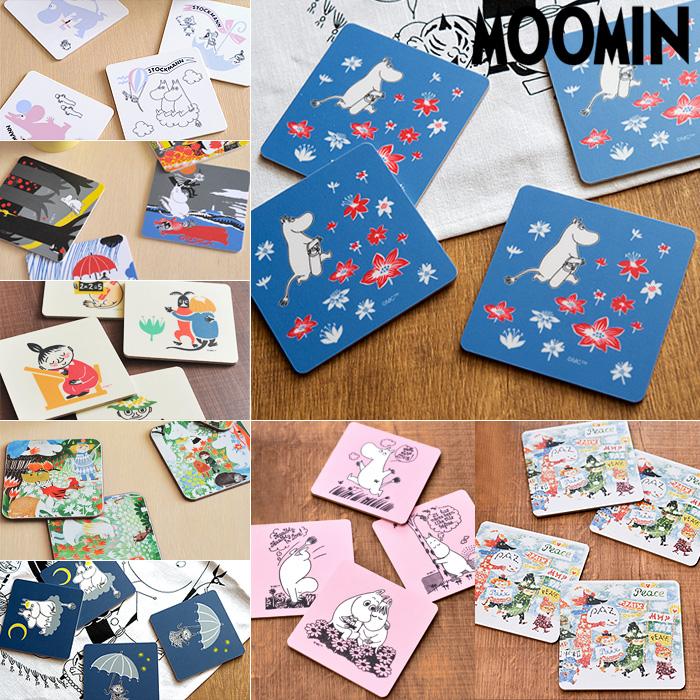 [ 6点までメール便可 ] ムーミン コースター 4枚セット 選べる8デザイン | 