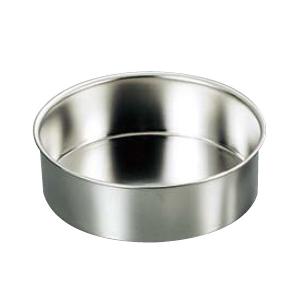 18-8ステンレス総絞り チーズケーキ用 デコ共底浅型 18cm | 