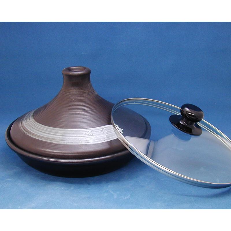 フローディア IH対応タジン鍋19cm（ガラス蓋付）（3008）＜茶＞ |  | 01