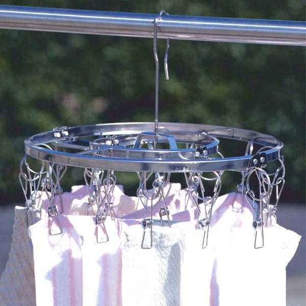 下村企販 洗濯ハンガー からみにくいステンレスハンガー 丸型 20ピンチ 26449 |  | 02