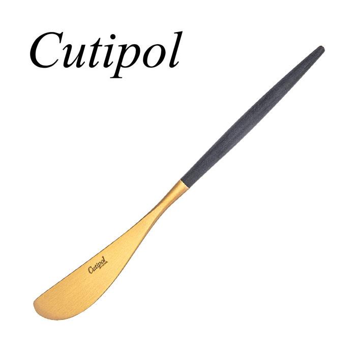 クチポール ゴア ゴールド GO25G バタースプレッダー バターナイフ Cutipol GOA Black Gold 直輸入品 カトラリー【12本までメール便対応】 | Cutipol