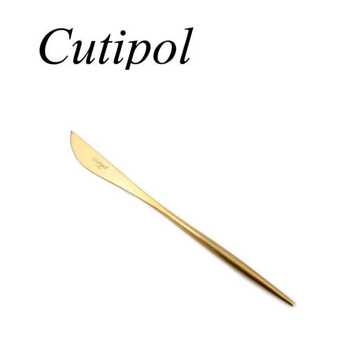 【12本までメール便可】Cutipol クチポール MOON MATT ムーン マットゴールド MO06GF デザートナイフ 直輸入品 | 