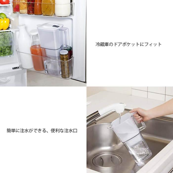 【 日本正規品 】BRITA ポット型浄水器 マクストラプラス リクエリ カートリッジ 1個付き | BRITA | 01