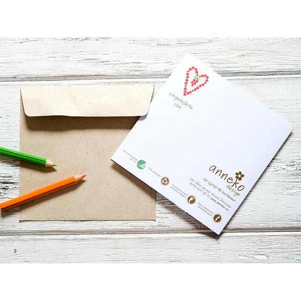 anneko design/アネッコデザイン　グリーティングカード 《GIFTCARD》（S104）＜赤い実/ハート＞ |  | 01