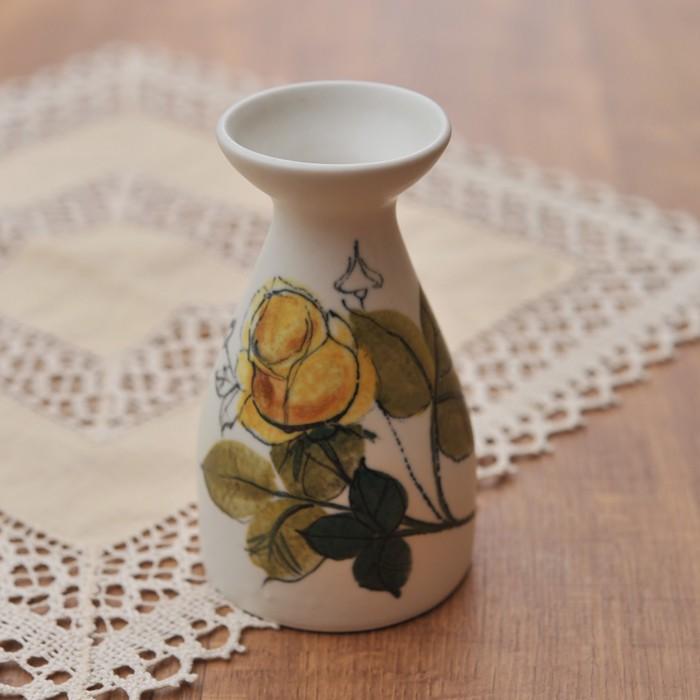 アラビア HLA 黄色のバラ ベース 12cm ビンテージ vintage ヴィンテージ | 