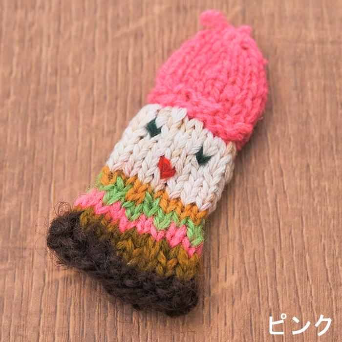 [ メール便可 ] エストニア ハンドメイド 手編み 指人形 帽子 選べる3色 |  | 02