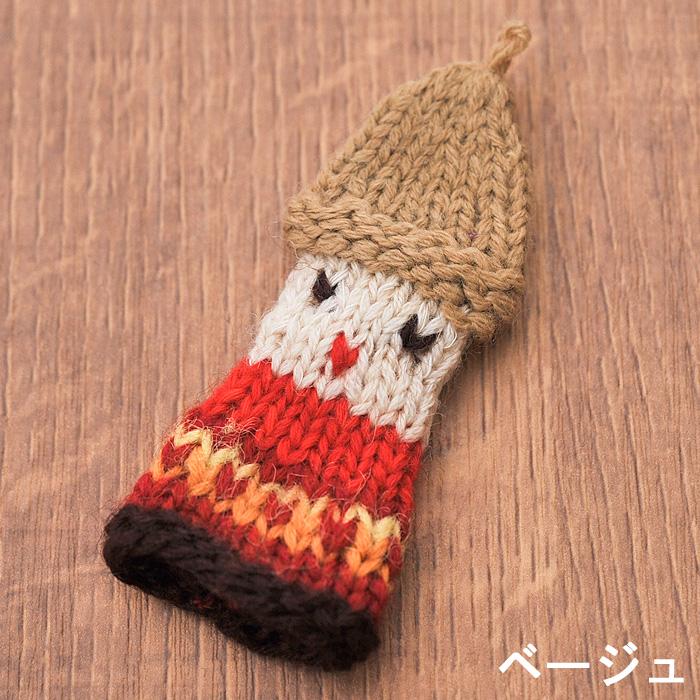 [ メール便可 ] エストニア ハンドメイド 手編み 指人形 帽子 選べる3色 |  | 03