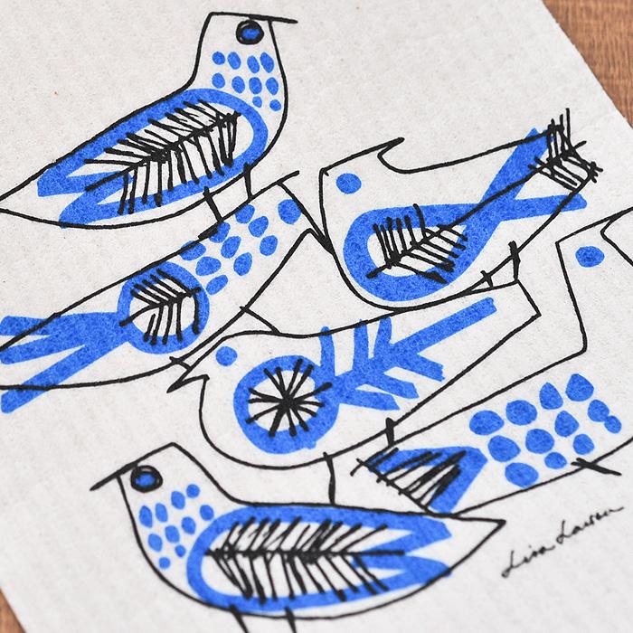 [ 6点までメール便可 ] オプトデザイン×リサ・ラーソン スポンジワイプ レトロバード |  | 01