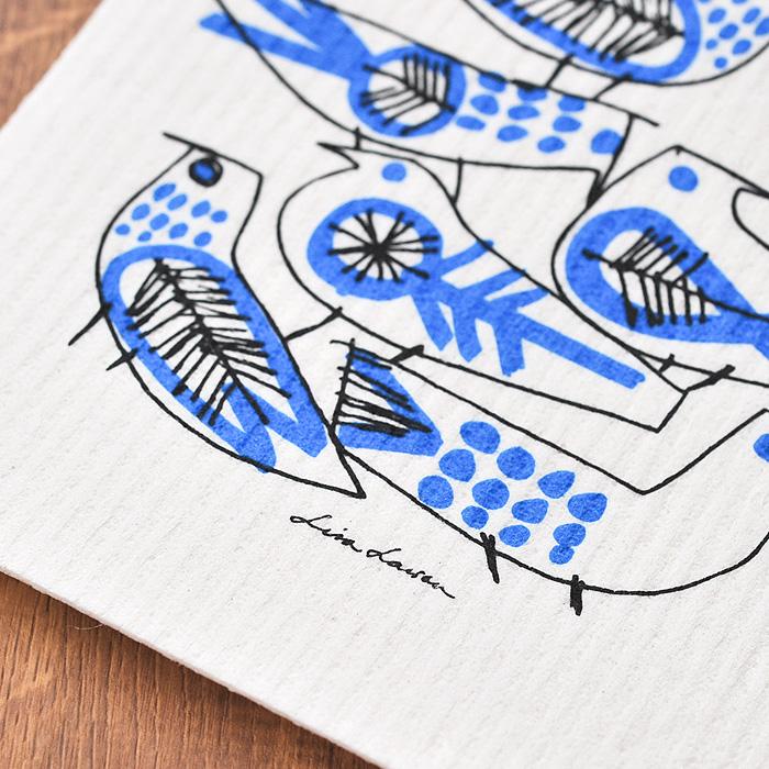 [ 6点までメール便可 ] オプトデザイン×リサ・ラーソン スポンジワイプ レトロバード |  | 02