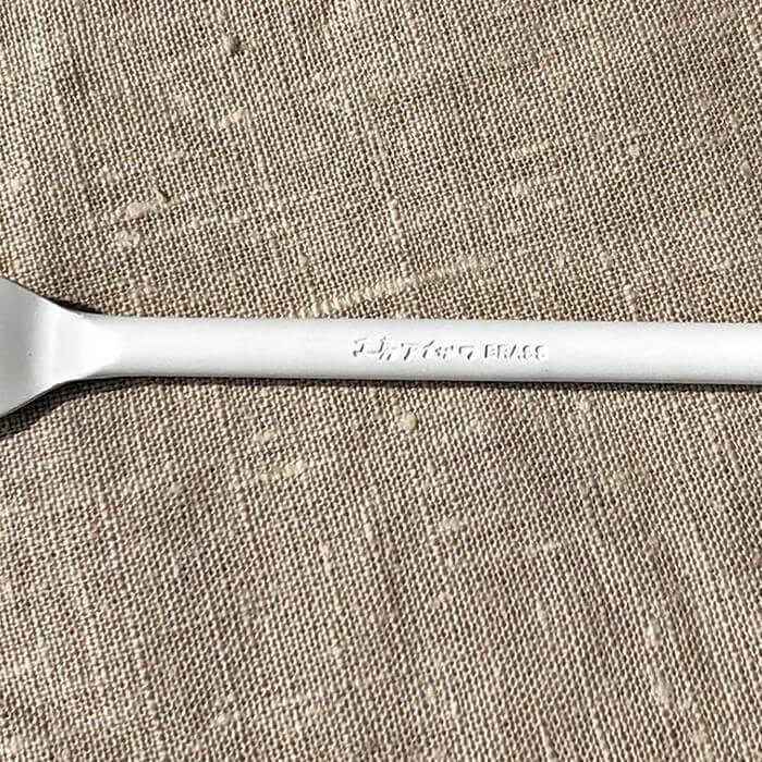 工房アイザワ 円 黄銅洋食器 デザートフォーク 白 (1481-W2) 送料無料 |  | 03