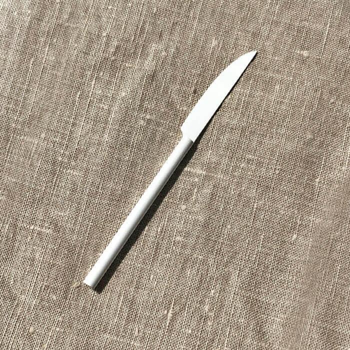 工房アイザワ 円 黄銅洋食器 フルーツナイフ 白 (1481-W7) 送料無料 |  | 01