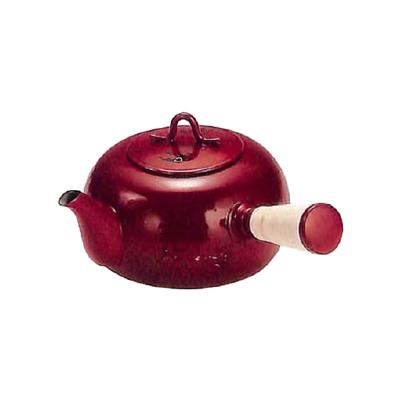 工房アイザワ 純銅鎚目文 化粧箱 朱塗り 急須横手ゆず (77-U) 送料無料 | 