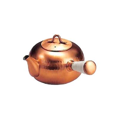 工房アイザワ 純銅茶器 純銅鎚目文 急須横手ゆず (10077) 送料無料 