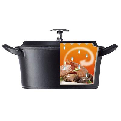 BONNE BONHEUR/ボン・ボネール　ココット 20cm 《IH対応》 【ボンボネール/イシガキ産業/ホーロー/鋳物/両手鍋/ラウンド】＜ブラック＞_1