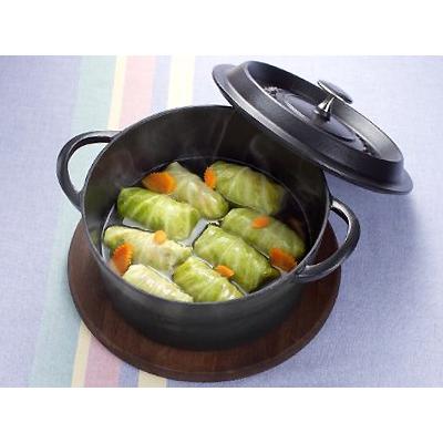 BONNE BONHEUR/ボン・ボネール　ココット 22cm 《IH対応》 【ボンボネール/イシガキ産業/ホーロー/鋳物/両手鍋/ラウンド】＜ブラウン＞_2