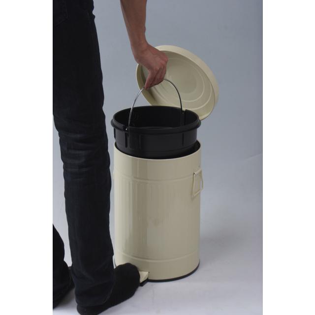 スチール ラウンドペダルペール 12L（78453）＜アイボリー＞ |  | 01