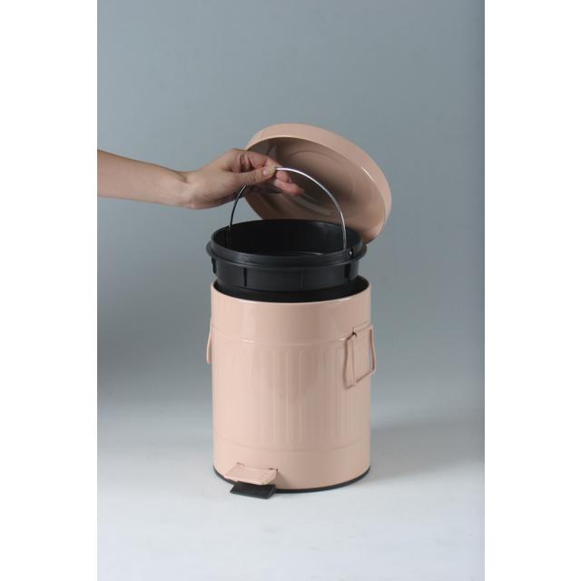 スチール ラウンドペダルペール 5L（78454）＜ベージュピンク＞ |  | 01